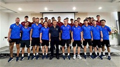 Chủ tịch LĐBĐVN động viên ĐT Futsal Việt Nam trước trận tranh hạng Ba